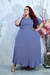 Imagem do Vestido Longo Feminino Plus Size Moda Evangélica Verão Iris