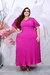 Imagem do Vestido Longo Feminino Plus Size Moda Evangélica Verão Iris