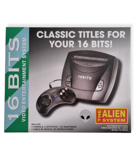 Consola Retro 16 Bits Alien