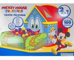Casita Pelotero 2 En 1 Disney 100 Pelotas Mickey - comprar online