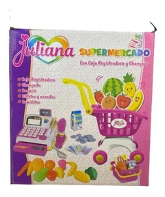 Juliana Supermercado Con Caja Registradora Y Carrito De Compras - comprar online