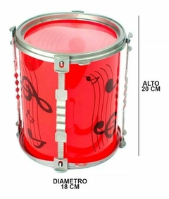 Tambor Musical First Band Rojo - comprar online