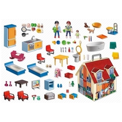 Casa de Muñecas Maletín 129 piezas Playmobil en internet
