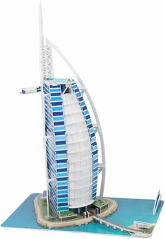 Imagen de Puzzle 3D Hotel Burj Al Arab Dubai 46Pz CubicFun