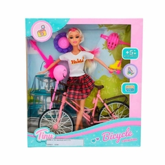 Muñeca Tiny Con Su Bicicleta