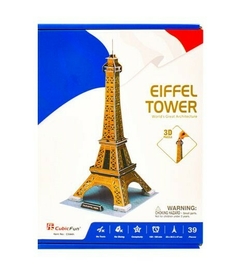 Puzzle 3D Torre Eifell 39Pz CubicFun