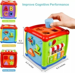 Cubo Mágico Encastrable Didáctico Con Piano Zippy Toys en internet