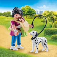 Mamá con Bebé y Perro Playmobil - comprar online