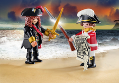 Duo Pack Pirata y Soldado De Capa Roja Playmobil - comprar online