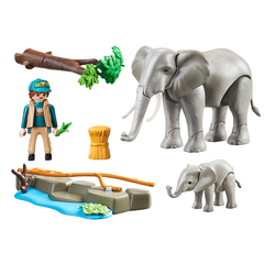 Hábitat Elefantes Playmobil - comprar online