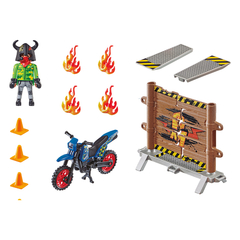 Show De Acrobacias Motocross Con Pared En Llamas - comprar online