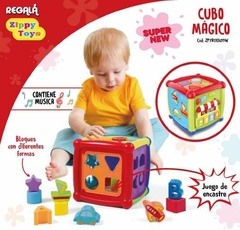 Cubo Mágico Encastrable Didáctico Con Piano Zippy Toys - comprar online
