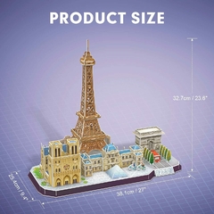 Puzzle 3D Vista De Paris 114Pz CubicFun - El Arca del Juguete