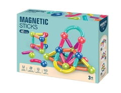 Bloques Para Armar Magnéticos Magnetic Sticks 46 Pz