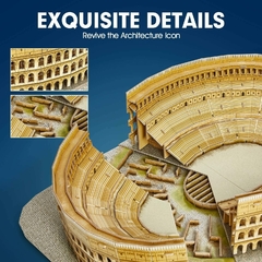 Imagen de Puzzle 3D El Coliseo Roma 131Pz CubicFun