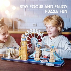 Puzzle 3D London 107Pz CubicFun - El Arca del Juguete