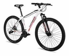 Bicicleta MTB Thor Lite R29 24 Vel Talle L Blanca, Negra Y Roja
