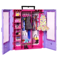 Barbie Closet De Lujo Fashionista Armario Portátil - tienda online