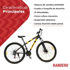 Bicicleta Randers Horus MTB R29 Talle M V/Colores en internet