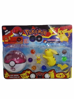 Set Pikachu Y Pokebola Con Accesorios Pokemon
