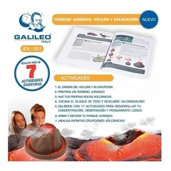 Juego De Ciencia Volcan Y Excavacion Jurasica Galileo - El Arca del Juguete
