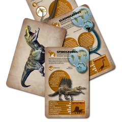 Dinosaurios Cartas Enciclopédicas Luminias - comprar online