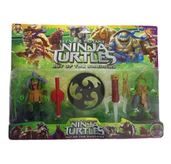 Muñecos x2 Tortugas Ninjas Con Armas Y Accesorios - El Arca del Juguete