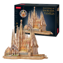 Puzzle 3D Iglesia Sagrada Familia 696pz LED CubicFun