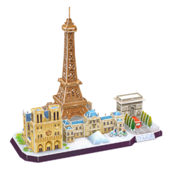 Puzzle 3D Vista De Paris 114Pz CubicFun - El Arca del Juguete