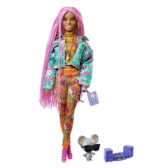 Barbie Extra Muñeca Cabello Rosa - comprar online
