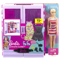 Barbie Closet De Lujo Fashionista Armario Portátil