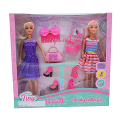 Muñeca Tiny X2 Fashion Con Accesorios