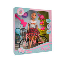 Muñeca Tiny Con Su Bicicleta - comprar online