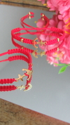 Pulsera ancla en rojo