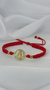 Pulsera virgen de Guadalupe en rojo