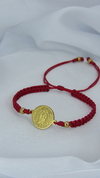 Pulsera virgen de Guadalupe en rojo