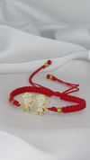 Pulsera pareja piedras en rojo