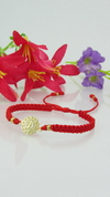 Pulsera virgen de Guadalupe piedras en rojo