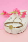 Pulsera san benito dorado (orejas)