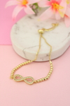 Pulsera ajustable de infinito con piedras