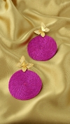 aretes iraca grande purpura