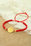 Pulsera san Benito rojo (orejas)