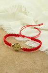 Pulsera san Benito rojo (pasante)