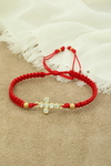 Pulsera Cruz En Rojo