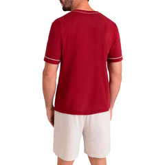 Pijama Curto Masculino Gola V - Lupo 28000-001 - 100% Algodão - comprar online