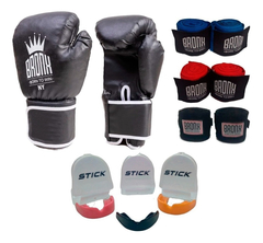 Combo Boxeo Guante + Venda + Bucal De Regalo - tienda online