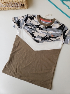 Camiseta Casual Camuflada Infantil