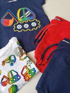 Conjunto 4 Peças Verão Infantil Trator | Next na internet