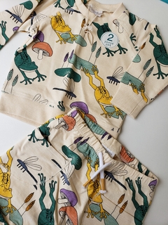 Conjunto Blusa Moletinho e Shorts Algodão Orgânico Baby - comprar online