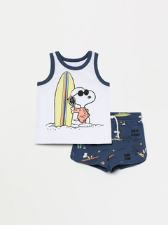 Conjunto Infantil Regata e Shorts | Snoopy - comprar online